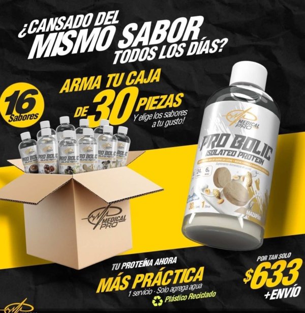PRO BOLIC Isolated Protein (Caja surtida de 30 piezas)