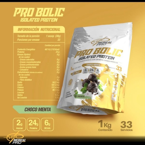 Pro Bolic Isolated Protein Choco Menta (1 kg)