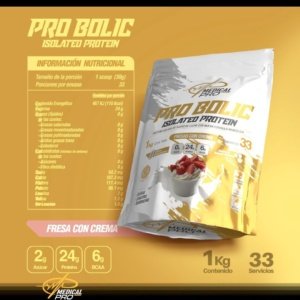 Pro Bolic Isolated Protein Fresas con Crema (1 kg)