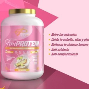 FemProtein – Proteína de Suero Hidrolizada Sabor Pay de Limón (1.5 kg)
